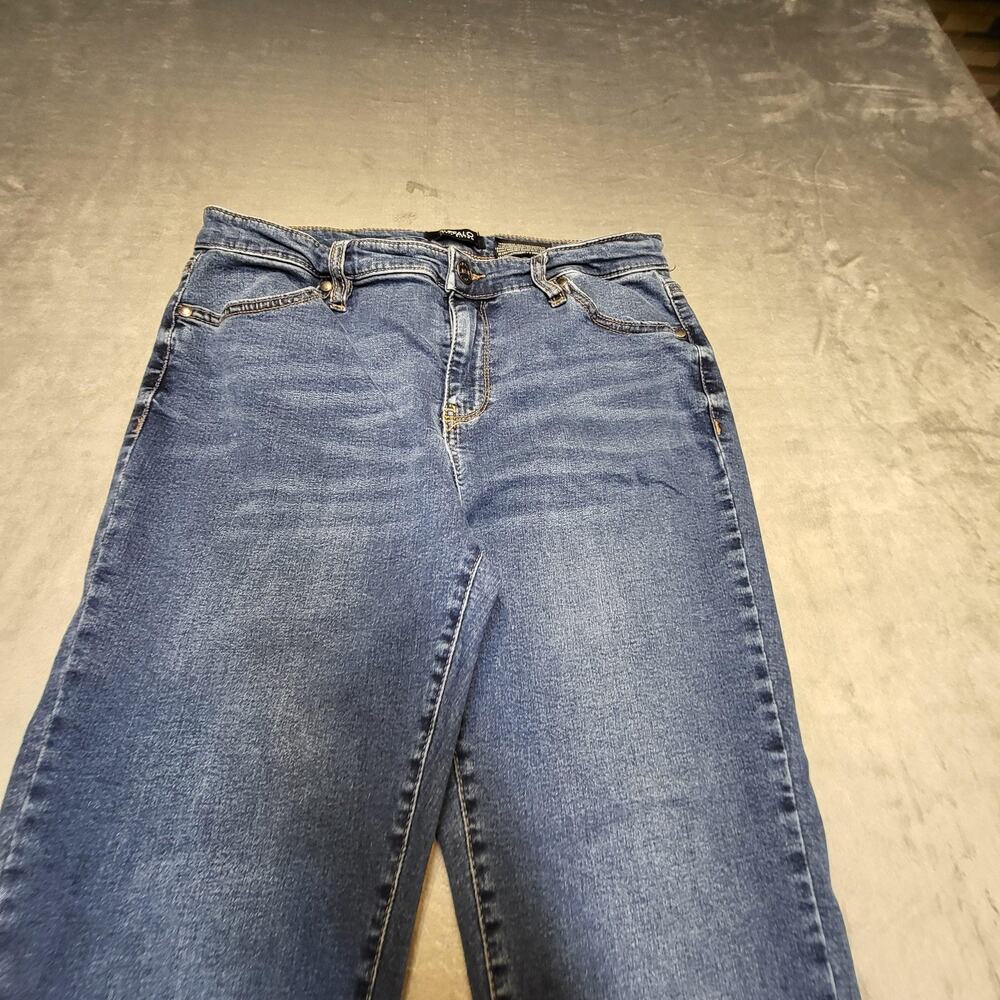 Buffalo David Bitton Jeans Womens 8 Blue Avalon Mid Rise Ankle Skinny Stretch - Picture 2 of 12